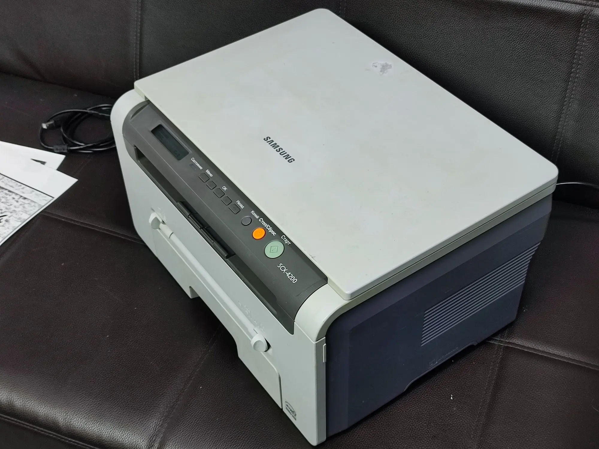 Лазерный принтер 3в1 Samsung Scx 4200 , полный картридж, расчипован! (3 / 7)
