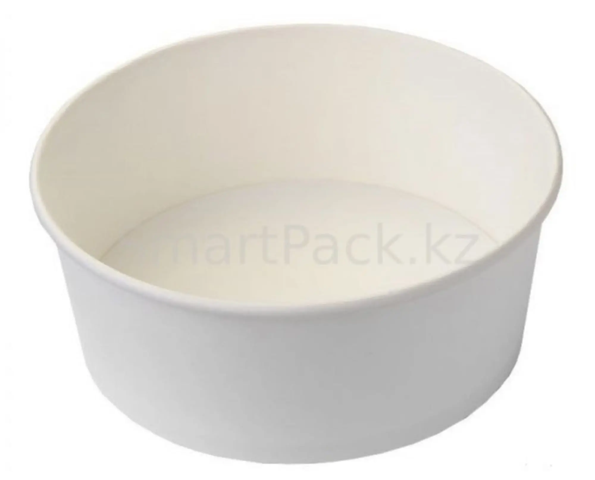 Контейнер бумажный крафт/белый 750мл с крышкой (2 / 4)