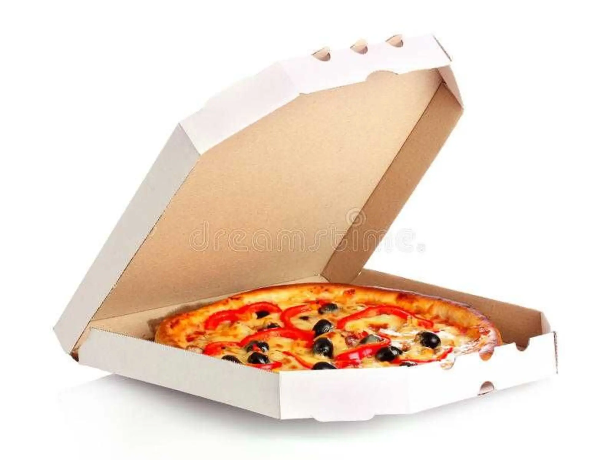 Пицца-коробка 25х25х3,5см, 30х30х3,5см, 33х33х4см 35х35х4см Белая (2 / 2)