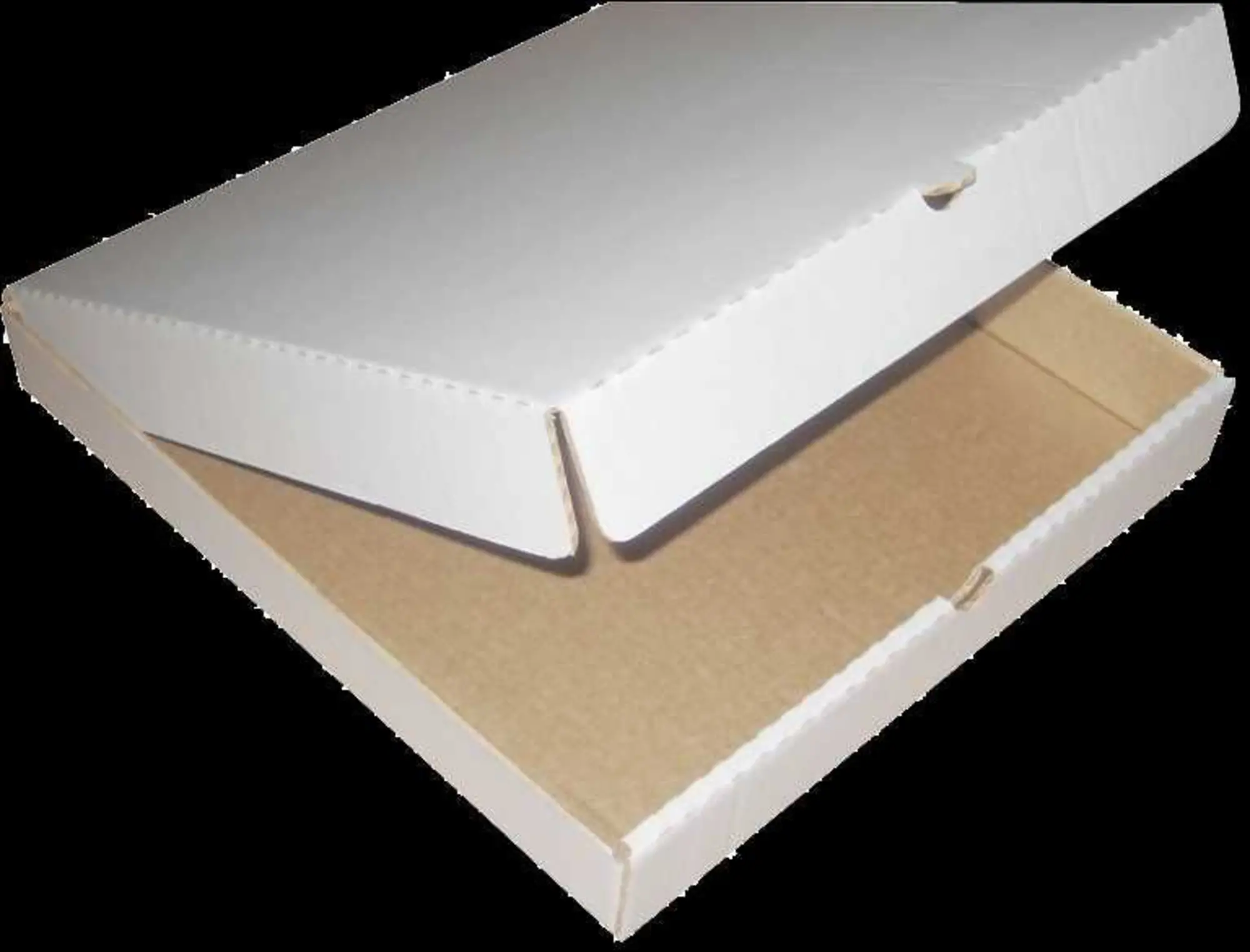 Пицца коробка 330х330х40мм белая гофро (2 / 2)