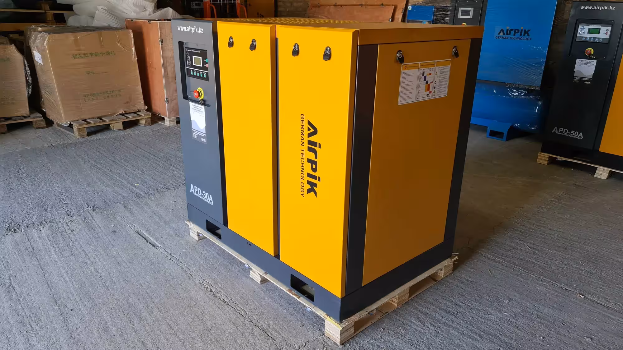 Винтовой компрессор APD-30A, -3,2 куб.м, 22кВт, AirPIK (2 / 4)