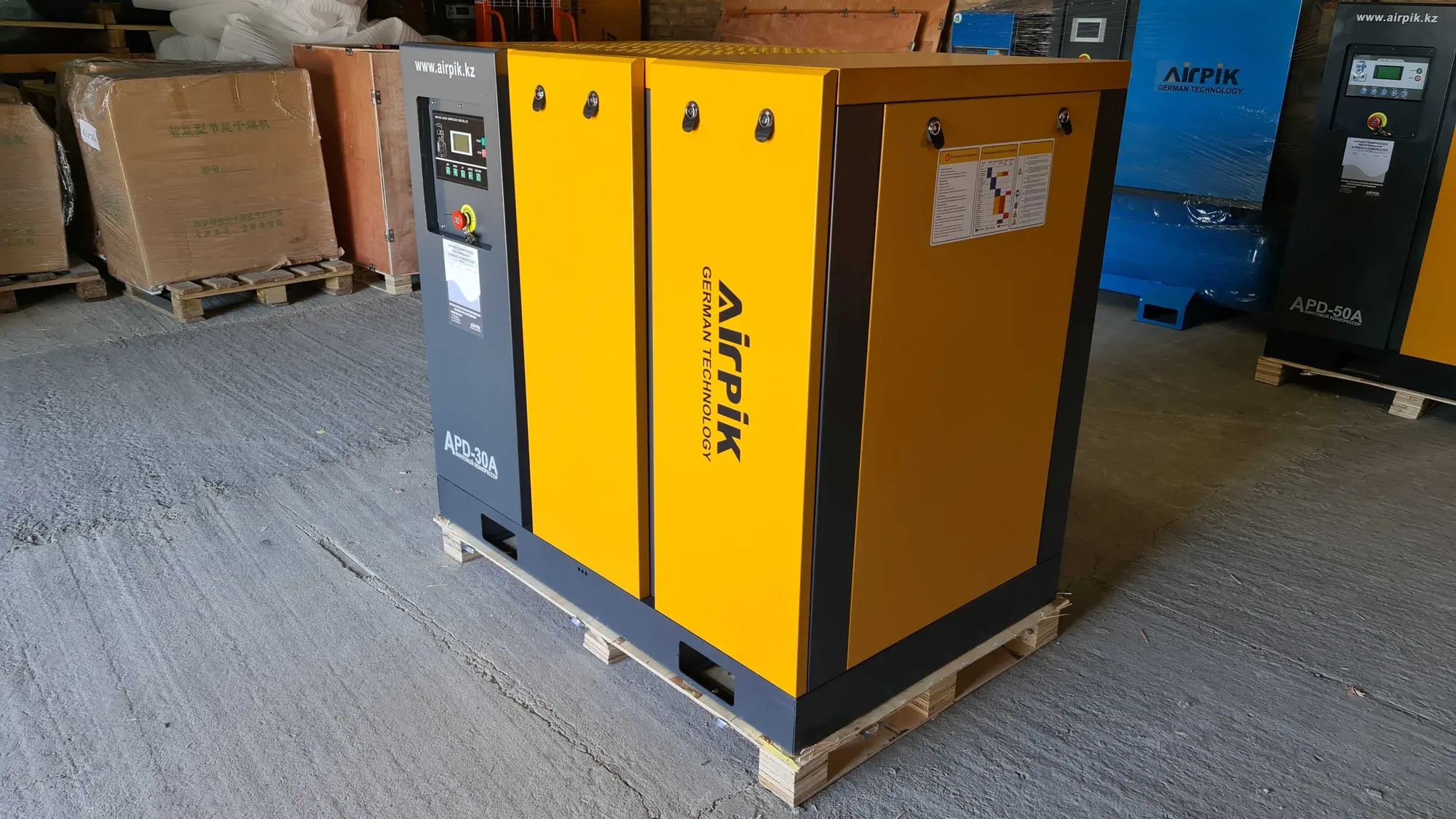 Винтовой компрессор APD-30A, -3,2 куб.м, 22кВт, AirPIK (2 / 4)