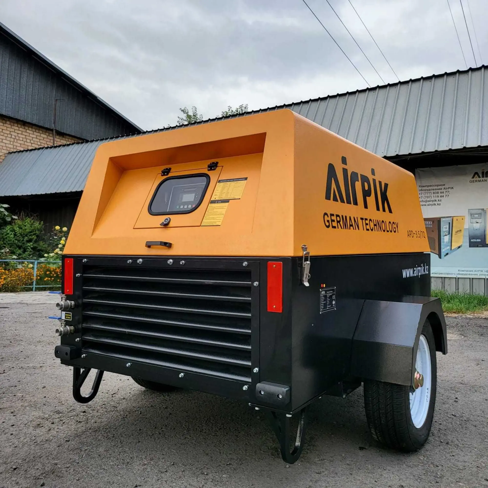 Дизельный компрессор на колесах (6 / 8)
