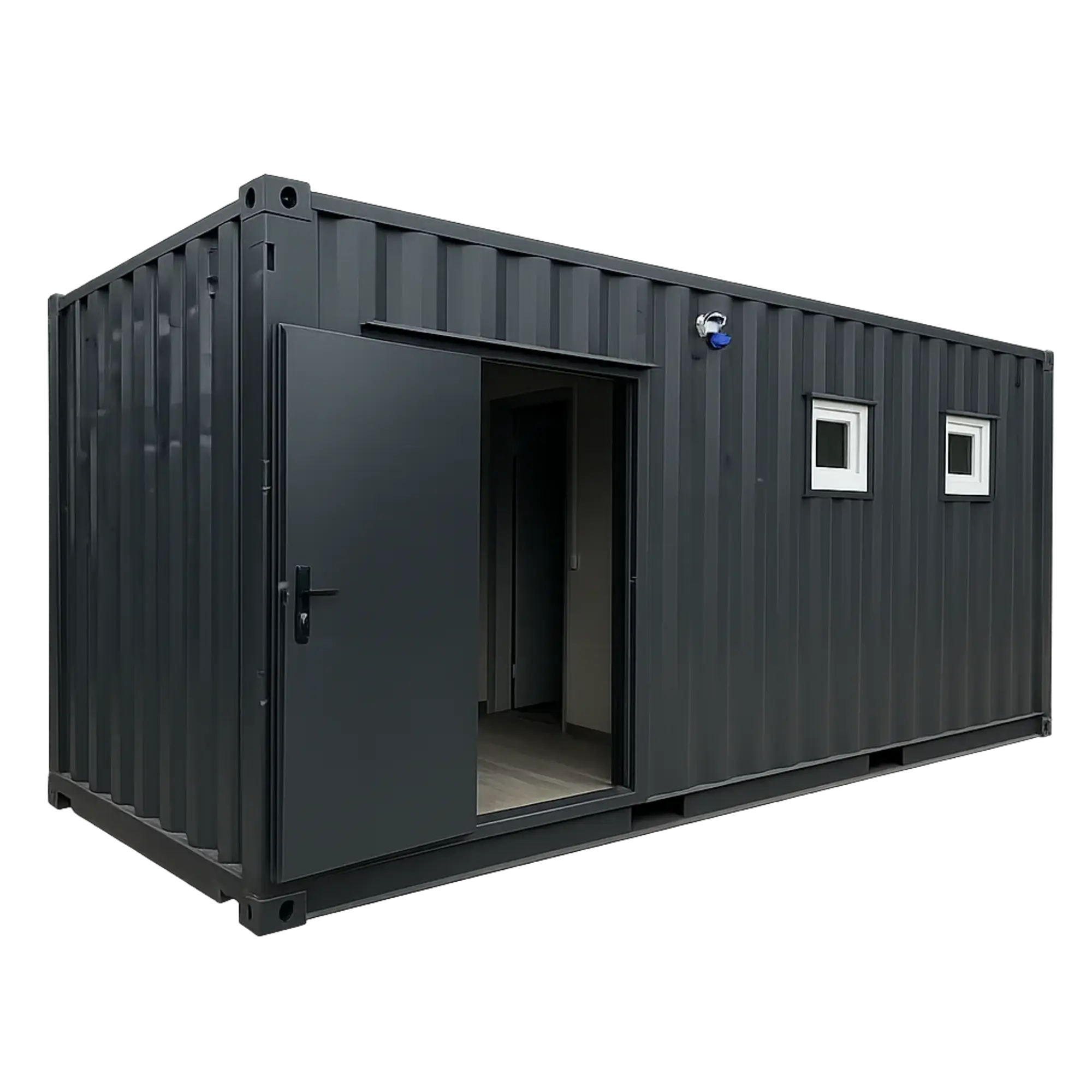 Душевая на базе 20-футового контейнера (1 / 10)