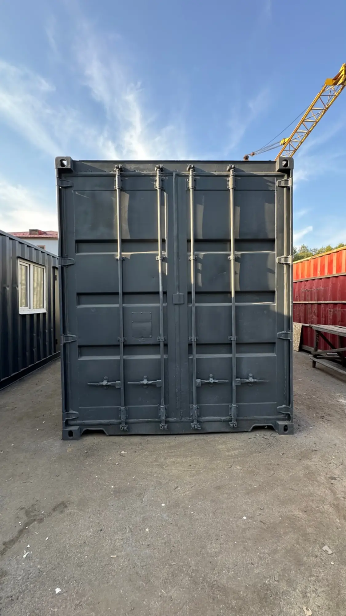 Бытовка с 2 комнатами, антрацит, на базе 40-футового футового морского контейнера (5 / 7)