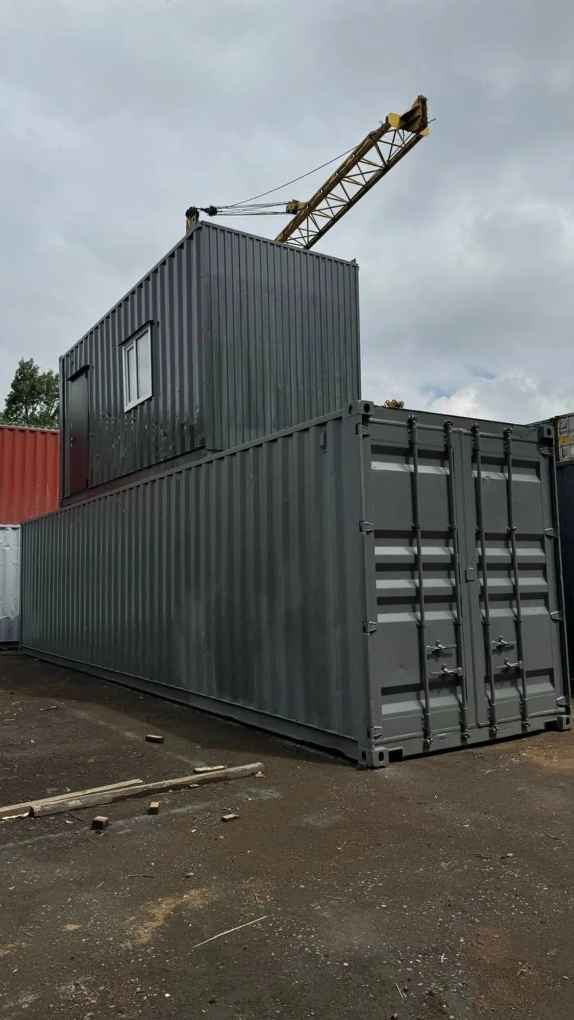 Бытовка с 2 комнатами, антрацит, на базе 40-футового контейнера (2 / 9)