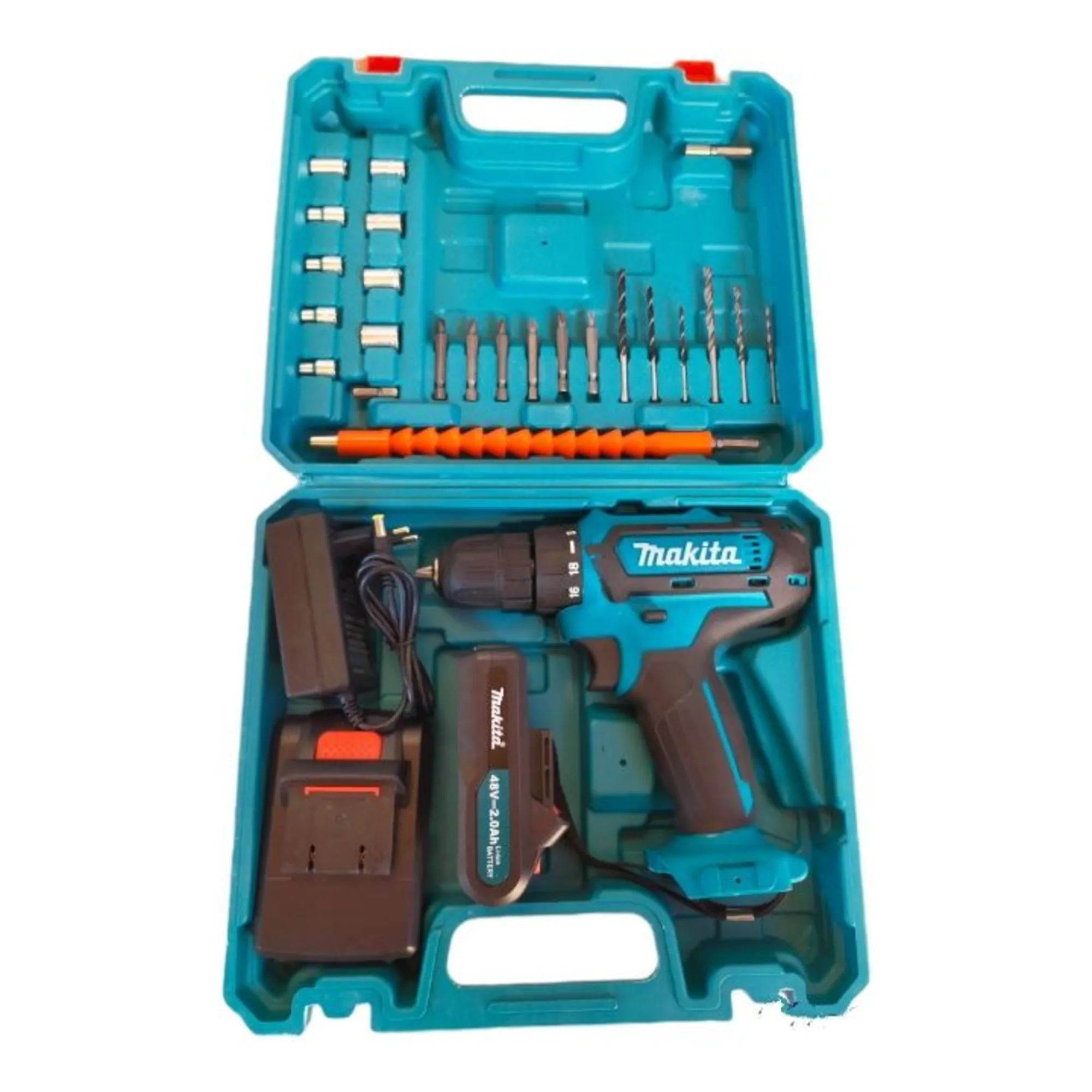 Шуруповерт "Макита" 48-вольт + Набор / дрельшуруповерт (1 / 1)