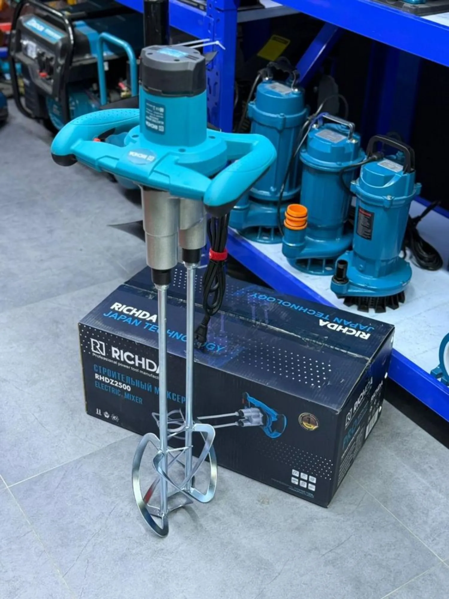 Строительный Миксер двойной профессиональный (1 / 2)