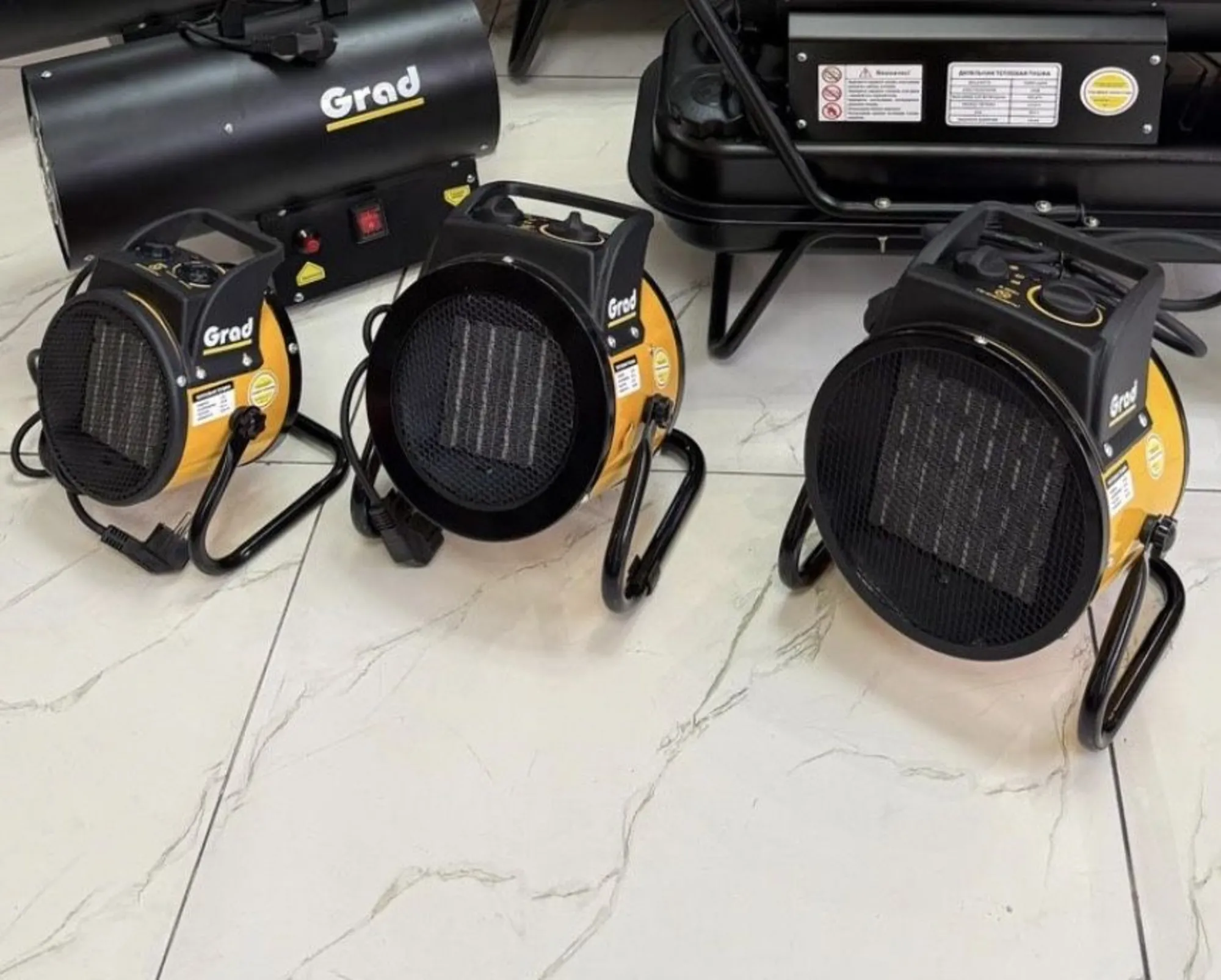 Тепловой обогреватель Град 5квт пушка обогреватель (2 / 2)