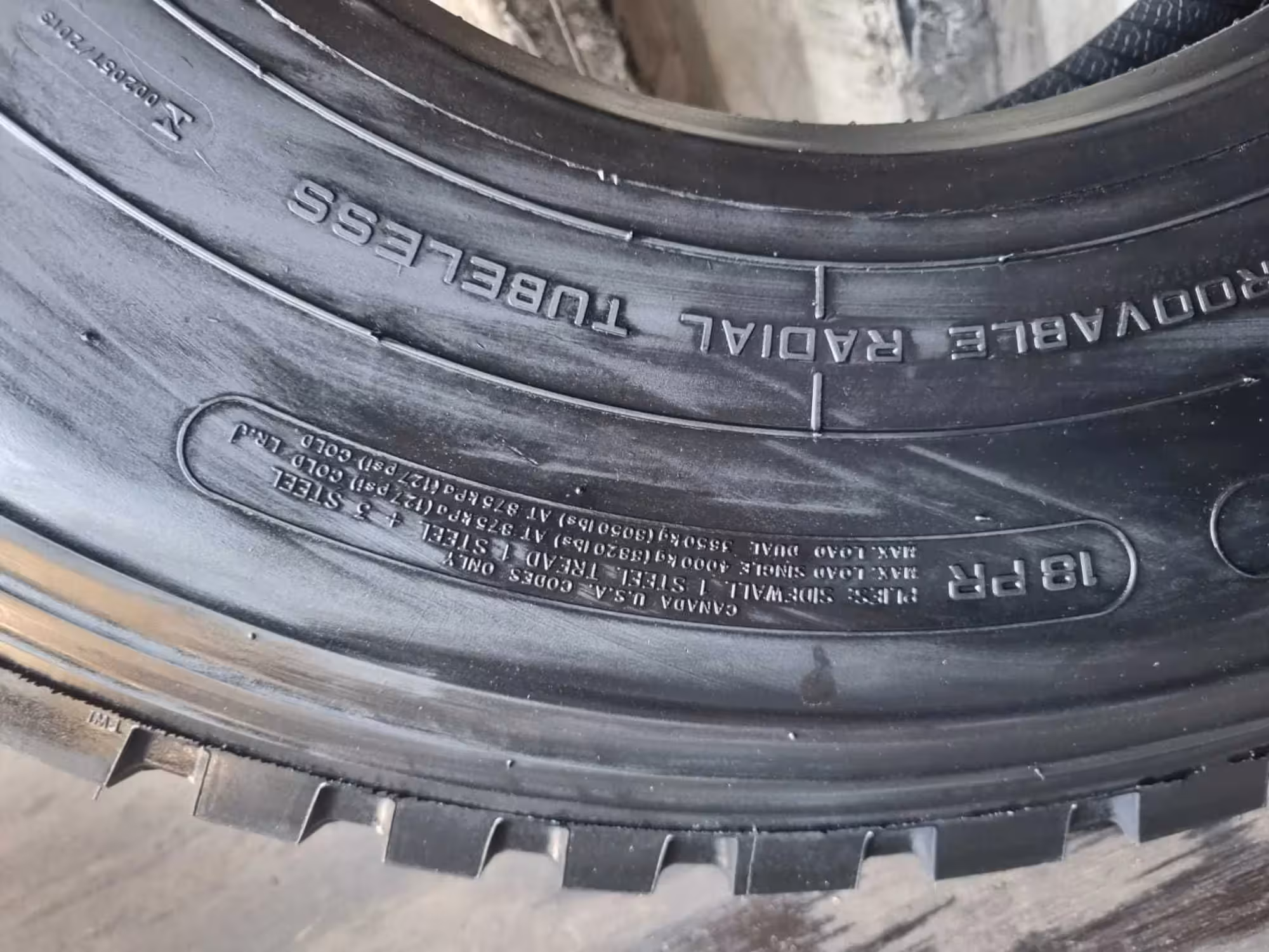 13R22,5 18PR 156/153 L TR668 TRIANGLE, змейка, в рассрочку (6 / 6)