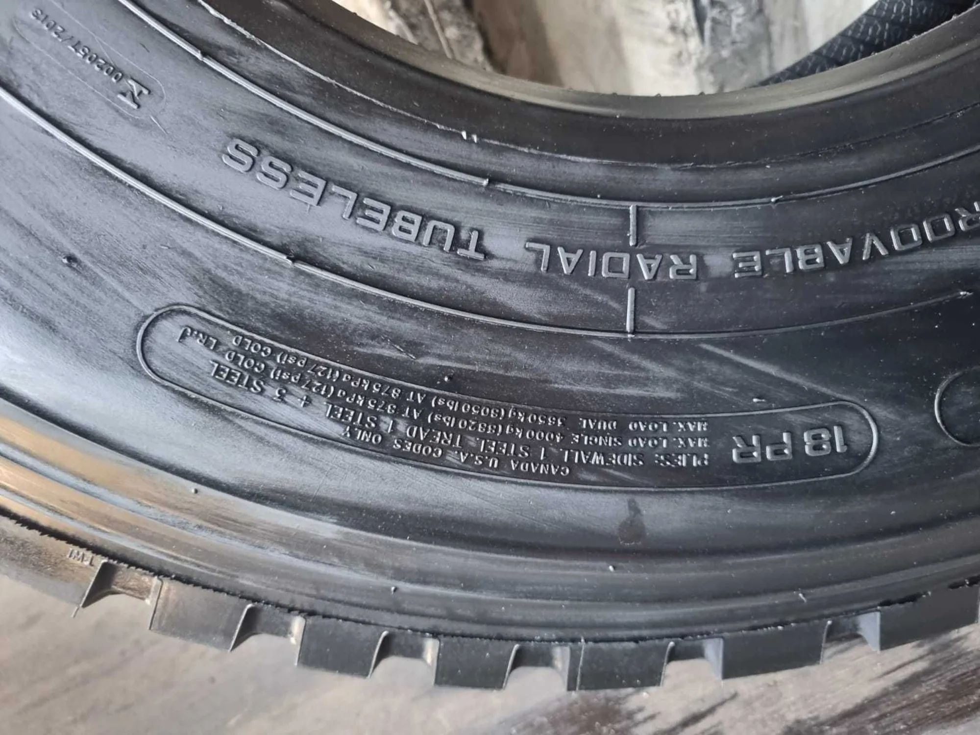 13R22,5 18PR 156/153 L TR668 TRIANGLE, змейка, в рассрочку (6 / 6)