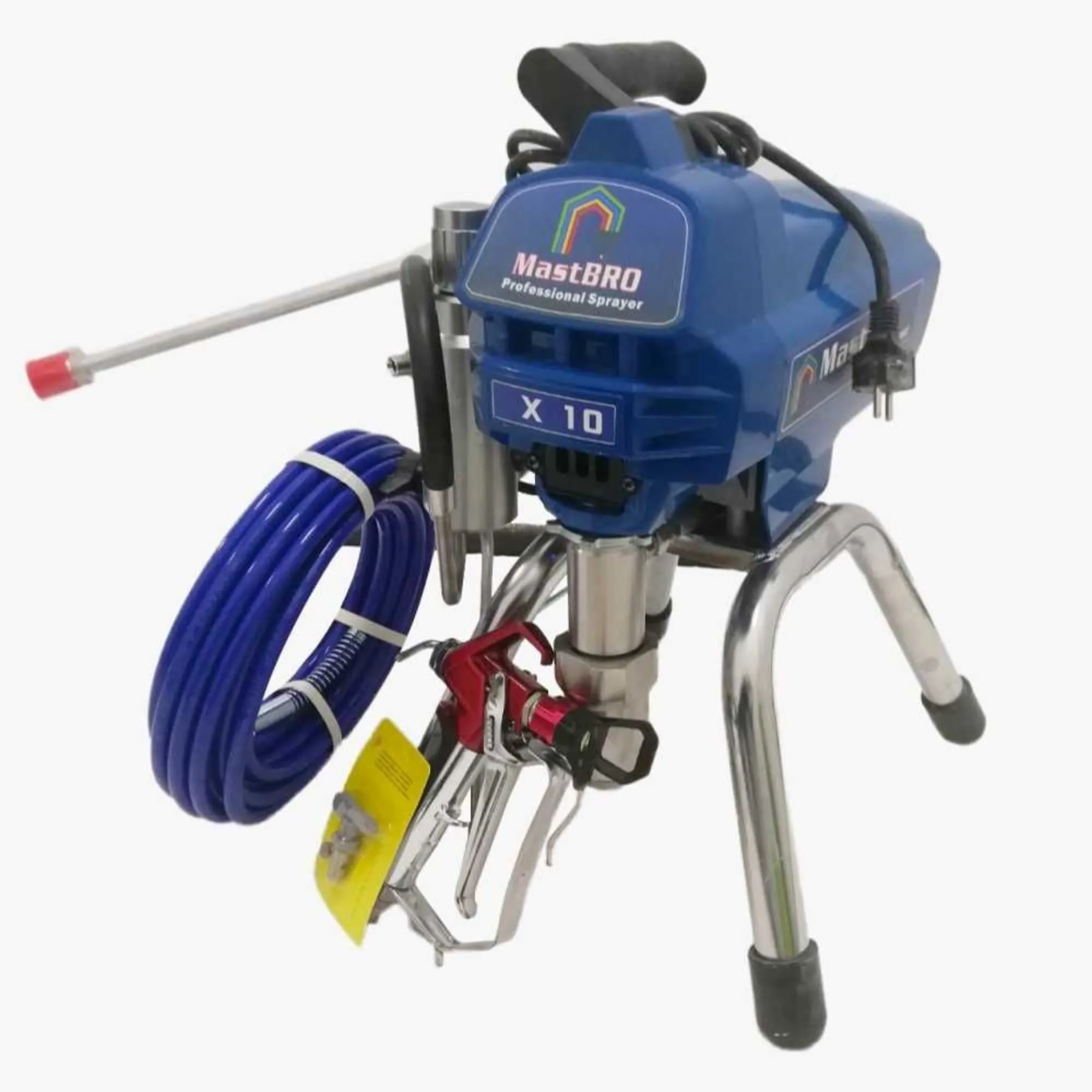 Безвоздушный окрасочный распылитель Х10 MastBRO (2800Вт, 3л/мин) (5 / 8)