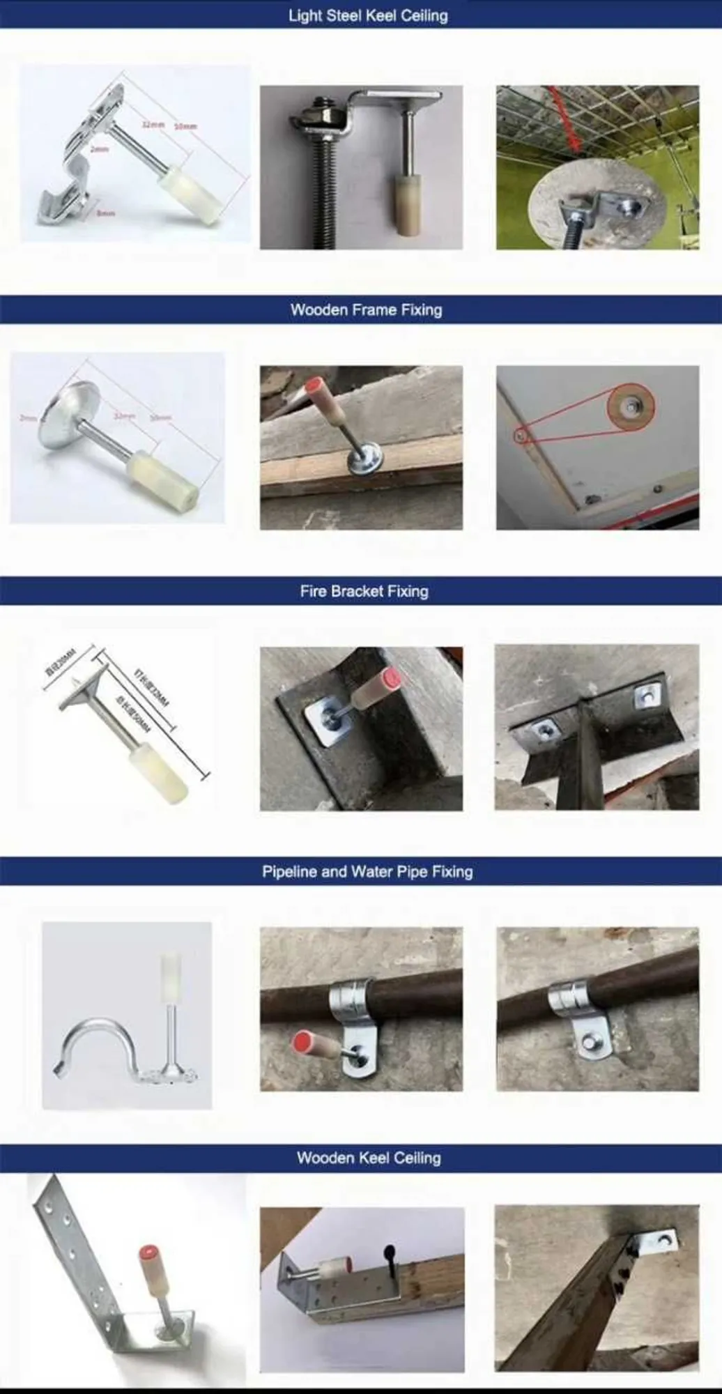 Мини-шайба 27 мм Дюбели для порохового пистолета (4 / 4)