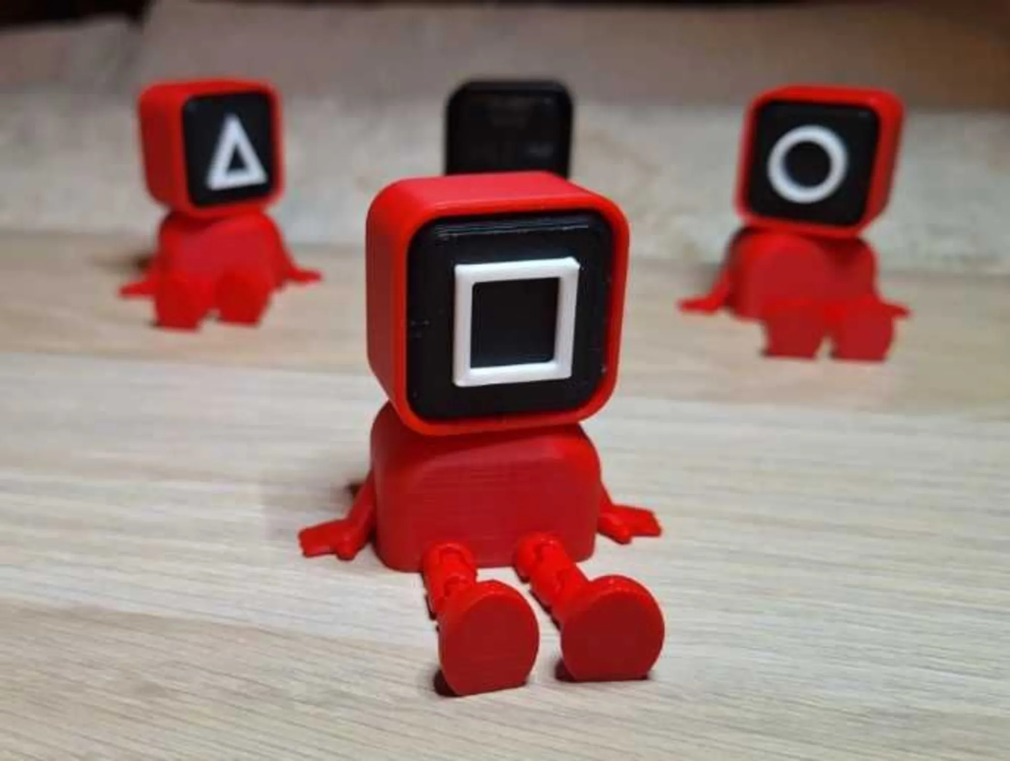 Цветная 3д печать. Массовая печать из пластика 14 принтеров в работе (3 / 6)