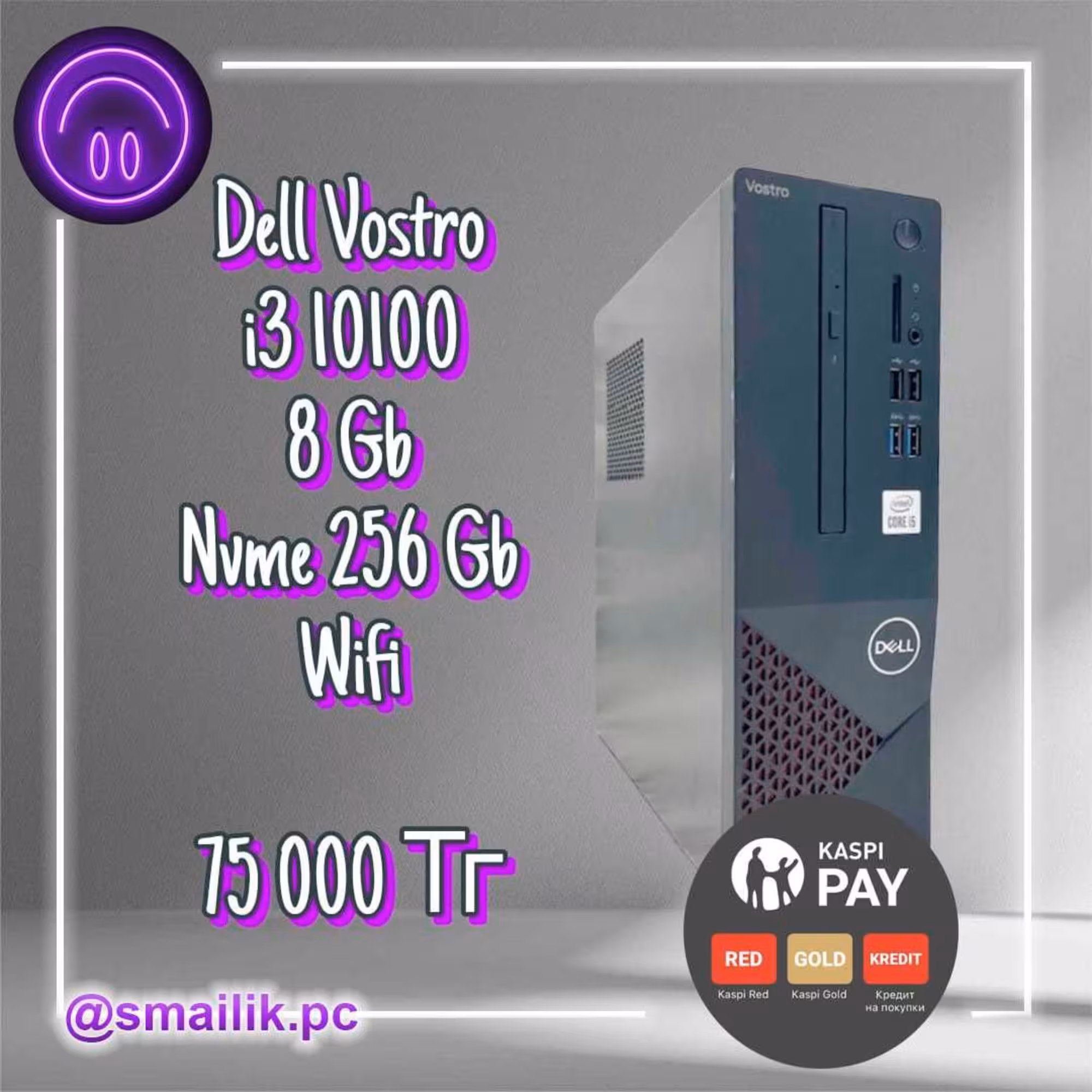 i3 10100\8 gb\nvme 256 gb\wifi (1 / 2)