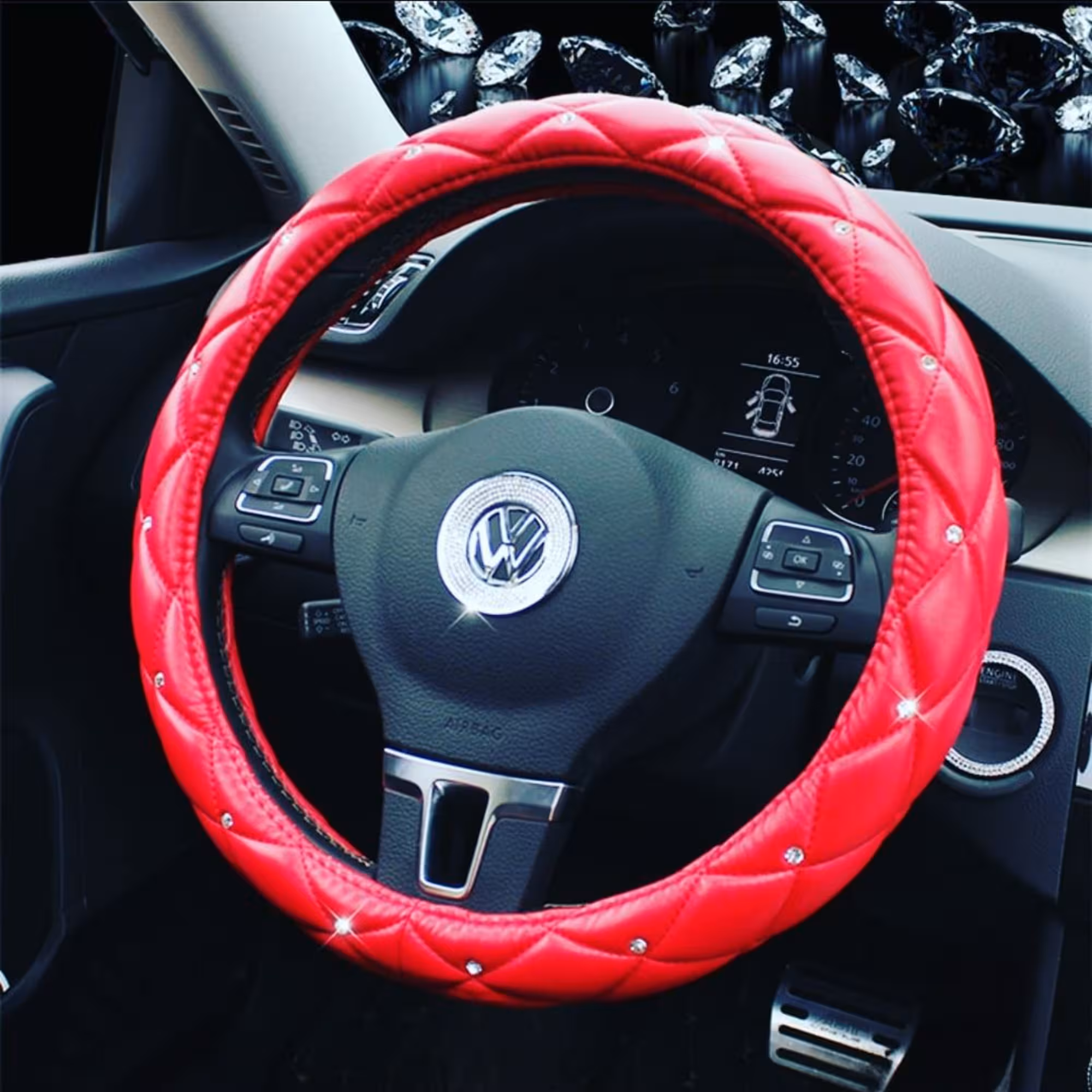 Чехол на руль со стразами (2 / 7)