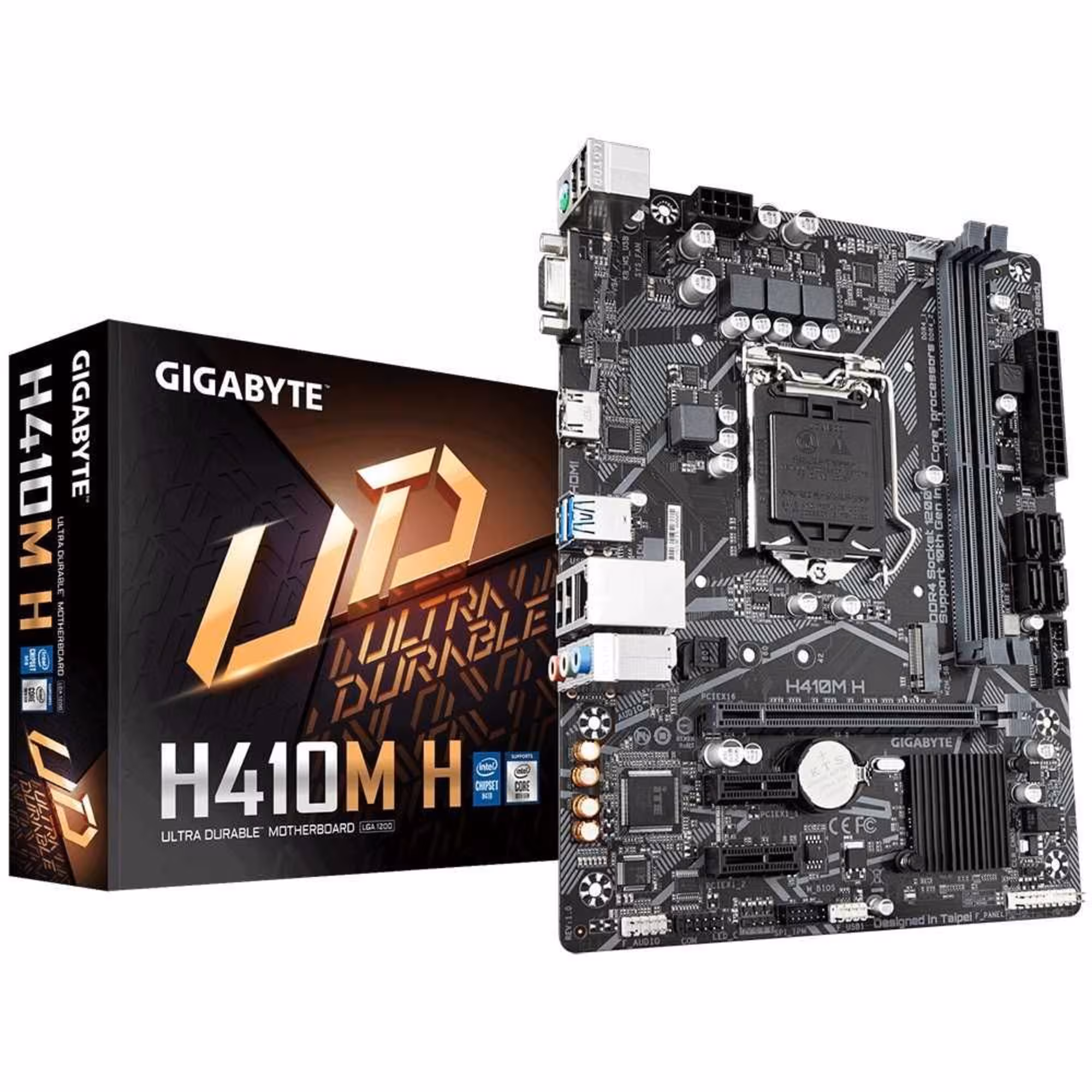 Материнская плата Gigabyte, H410M-S2H V3 LGA1200 H410 HDMI VGA 1xM.2 (1 / 1)
