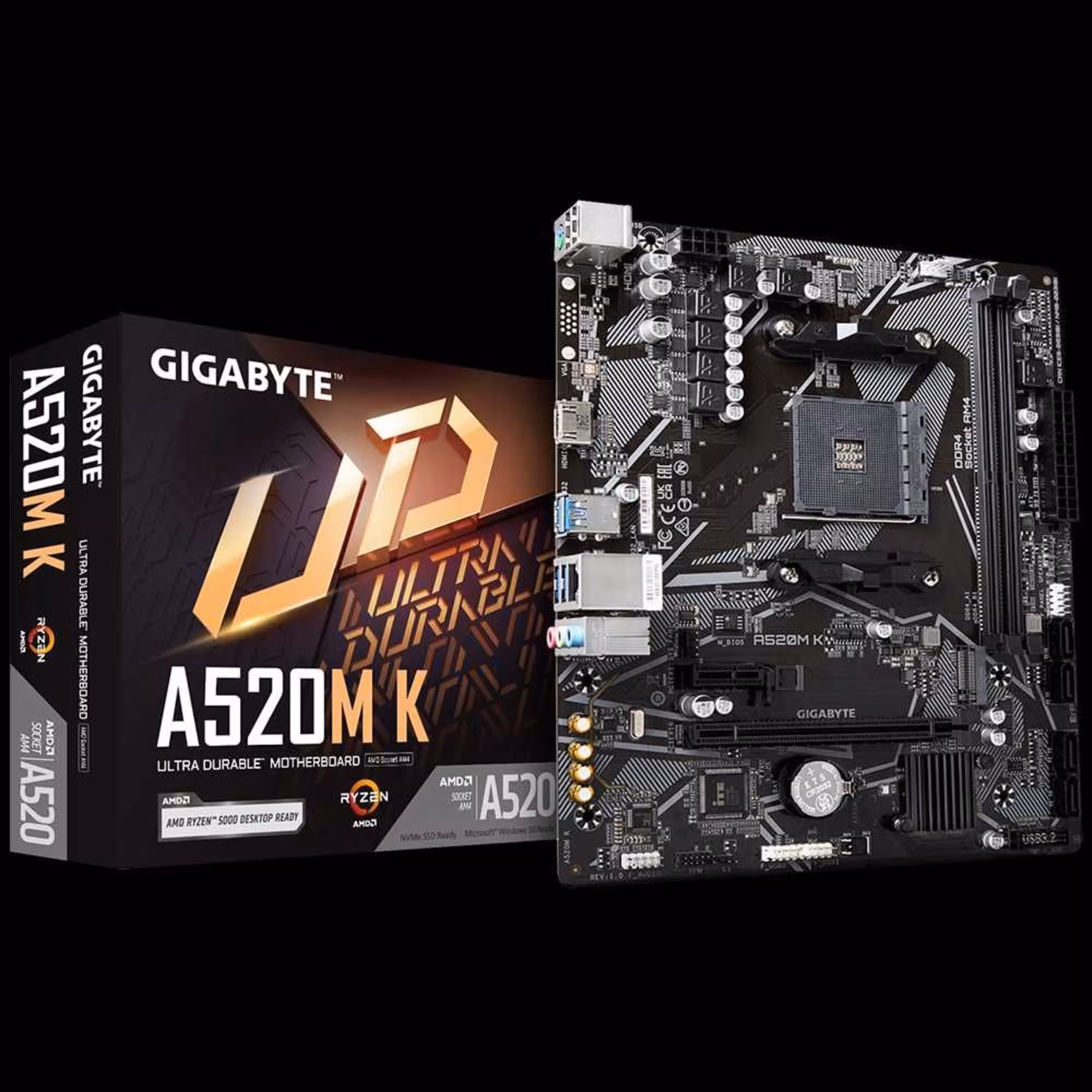 Материнская плата Gigabyte A520M K V2H AM4 (1 / 2)