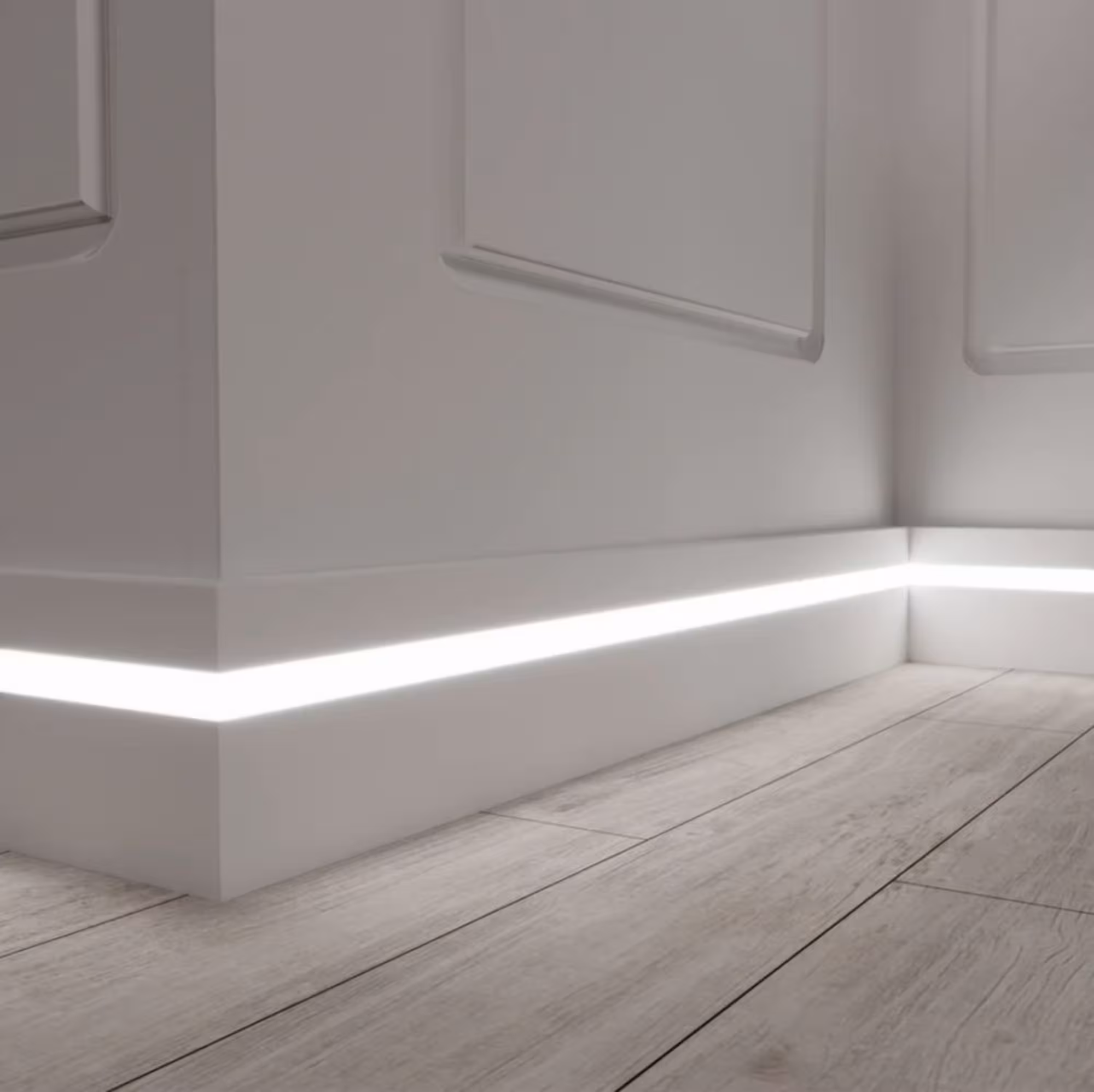 Напольный плинтус с подсветкой LED дюрополимер NMC (1 / 3)