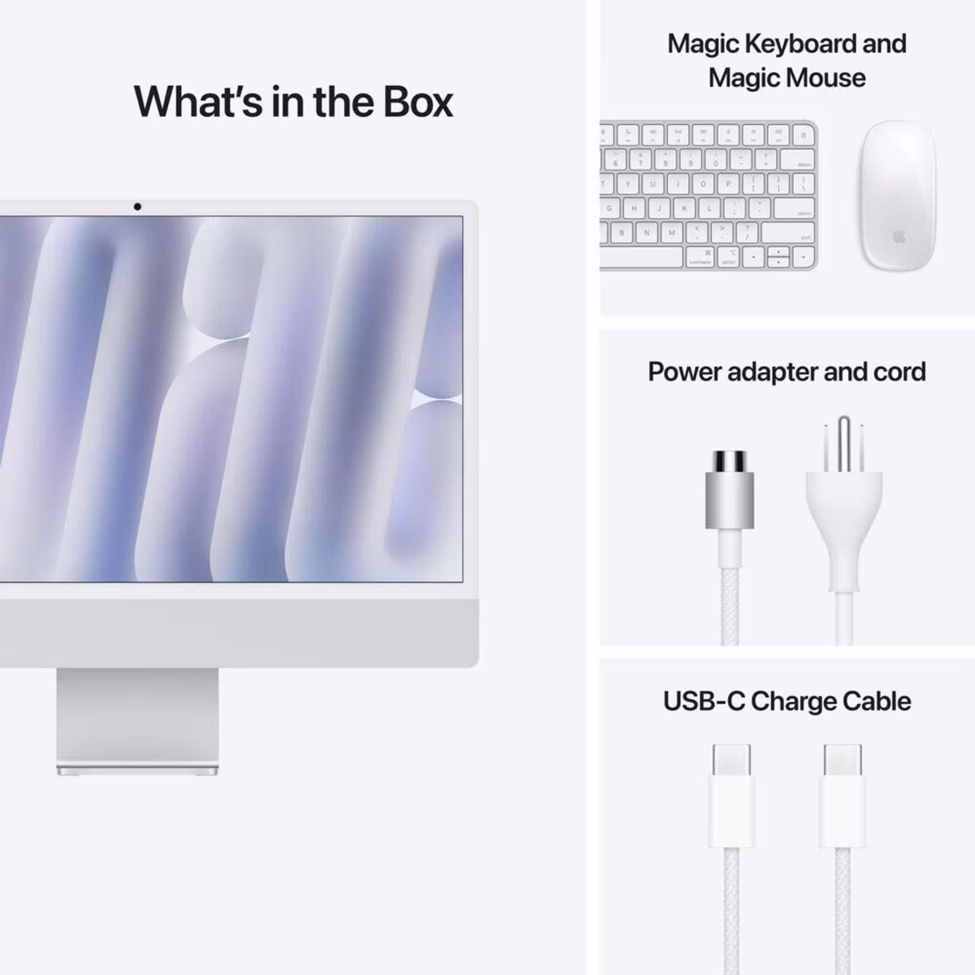 Моноблок Apple iMac 24 M4/24Gb/10GPU/512Gb Silver (4 / 6)