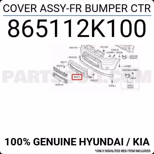 Накладка бампера KIA SOUL 2011- (2 / 2)