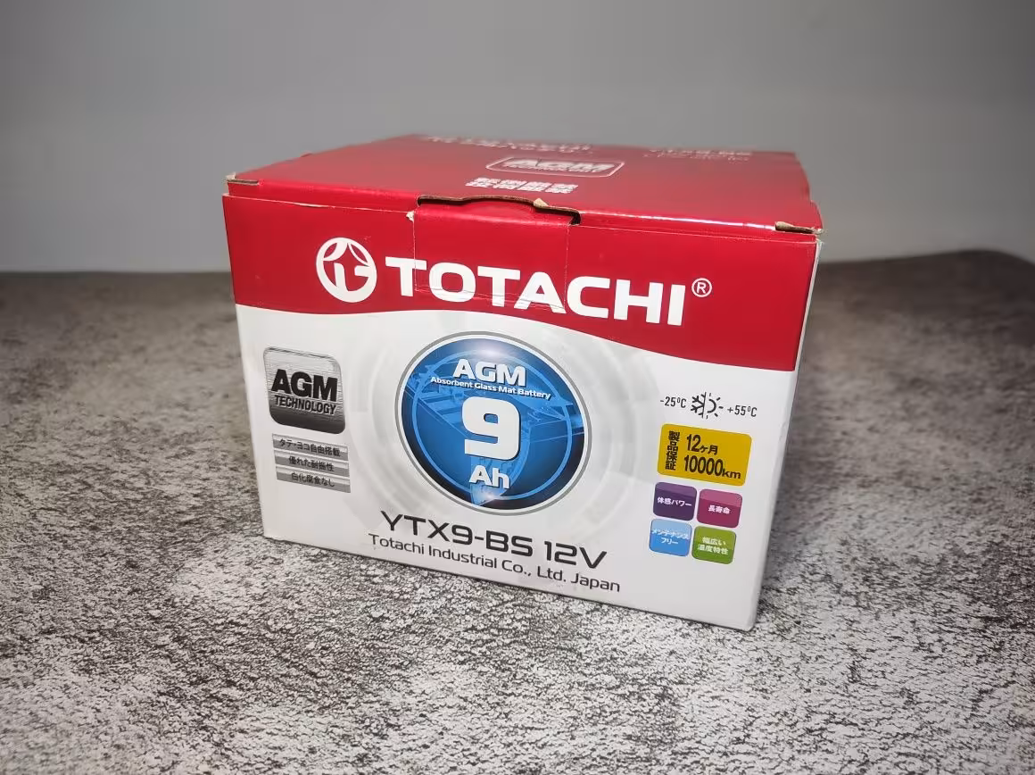 Аккумулятор Totachi 9Ah на мотоцикл, скутер, квадроцикл, снегоход (4 / 4)