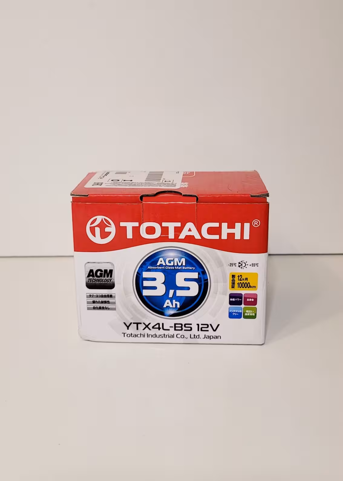 Аккумулятор Totachi 4Ah для мопеда,скутера (1 / 5)