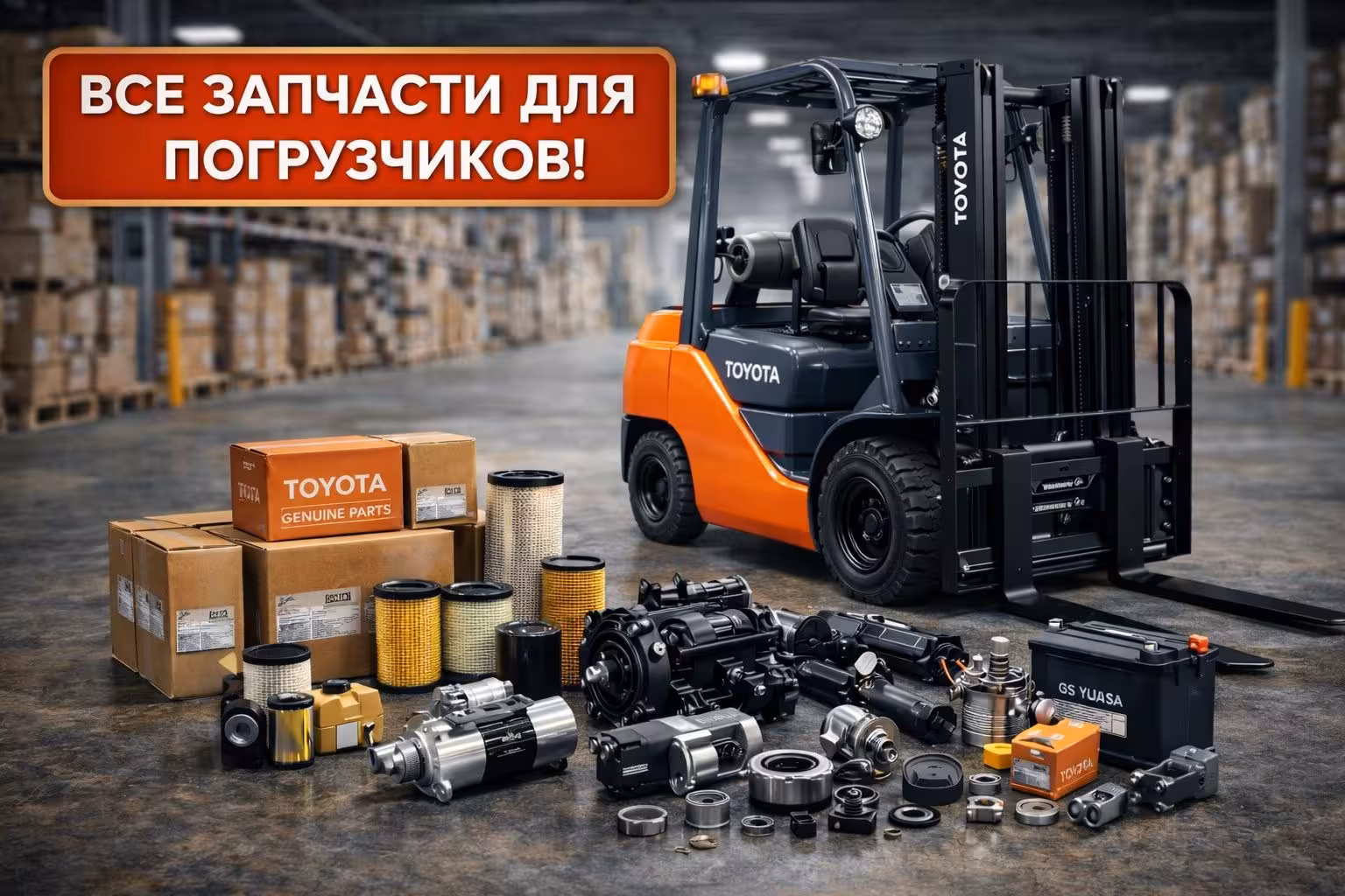 Запчасти любые на погрузчики и кары (1 / 1)
