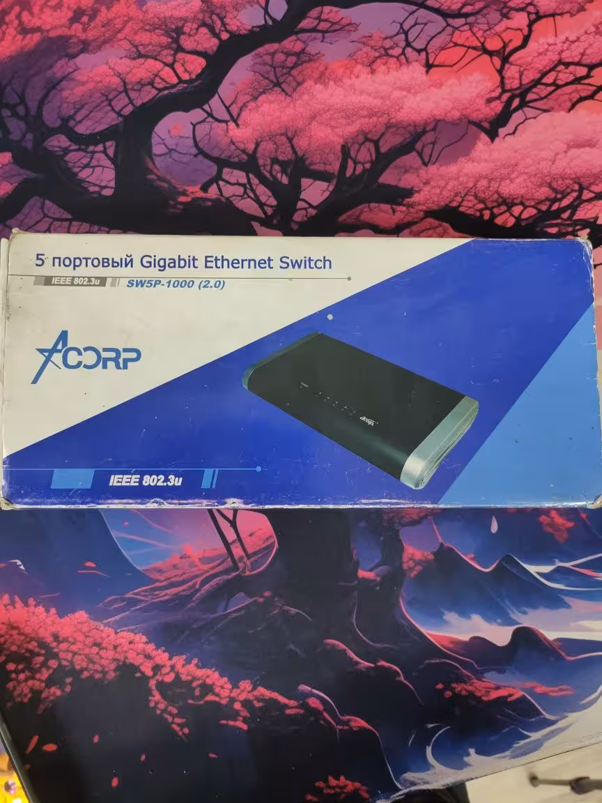 Сетевой коммутатор Acorp 5 Gigabit ports (1 / 1)