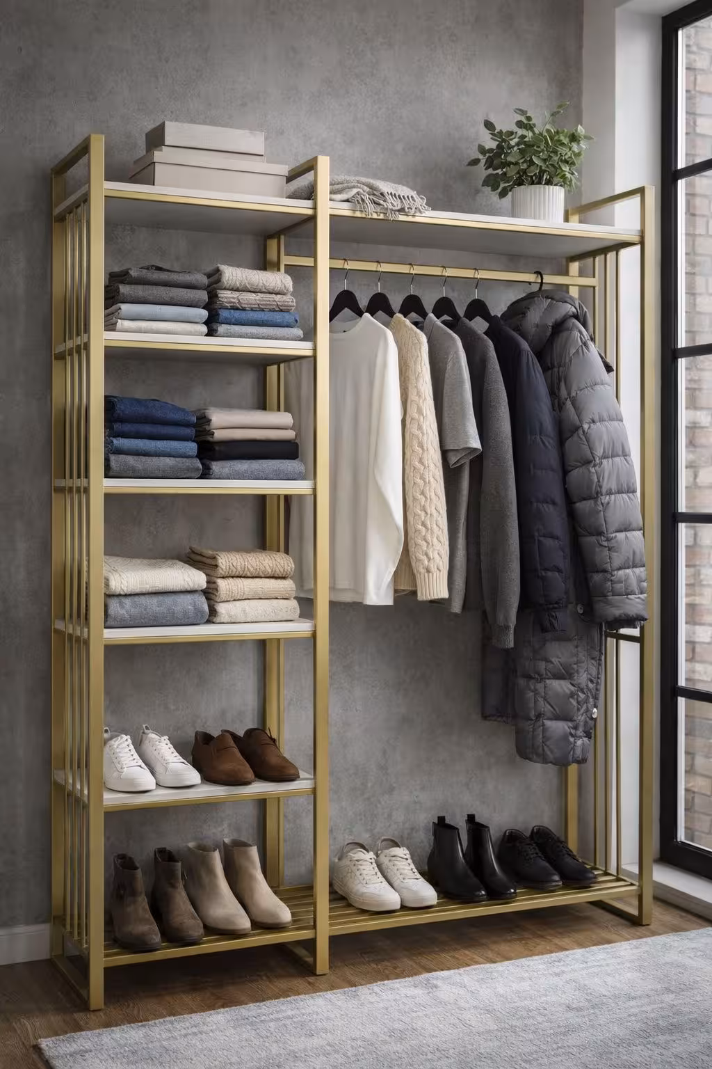 Стильная гардеробная в стиле LOFT — торговое оборудование (1 / 3)