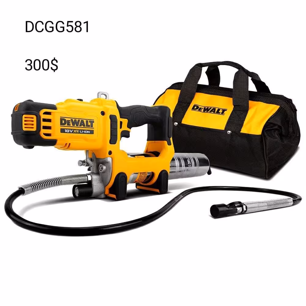 Электроинструмент DeWALT - Фен Утюг Трещотка Ленточная Смазочный (3 / 8)