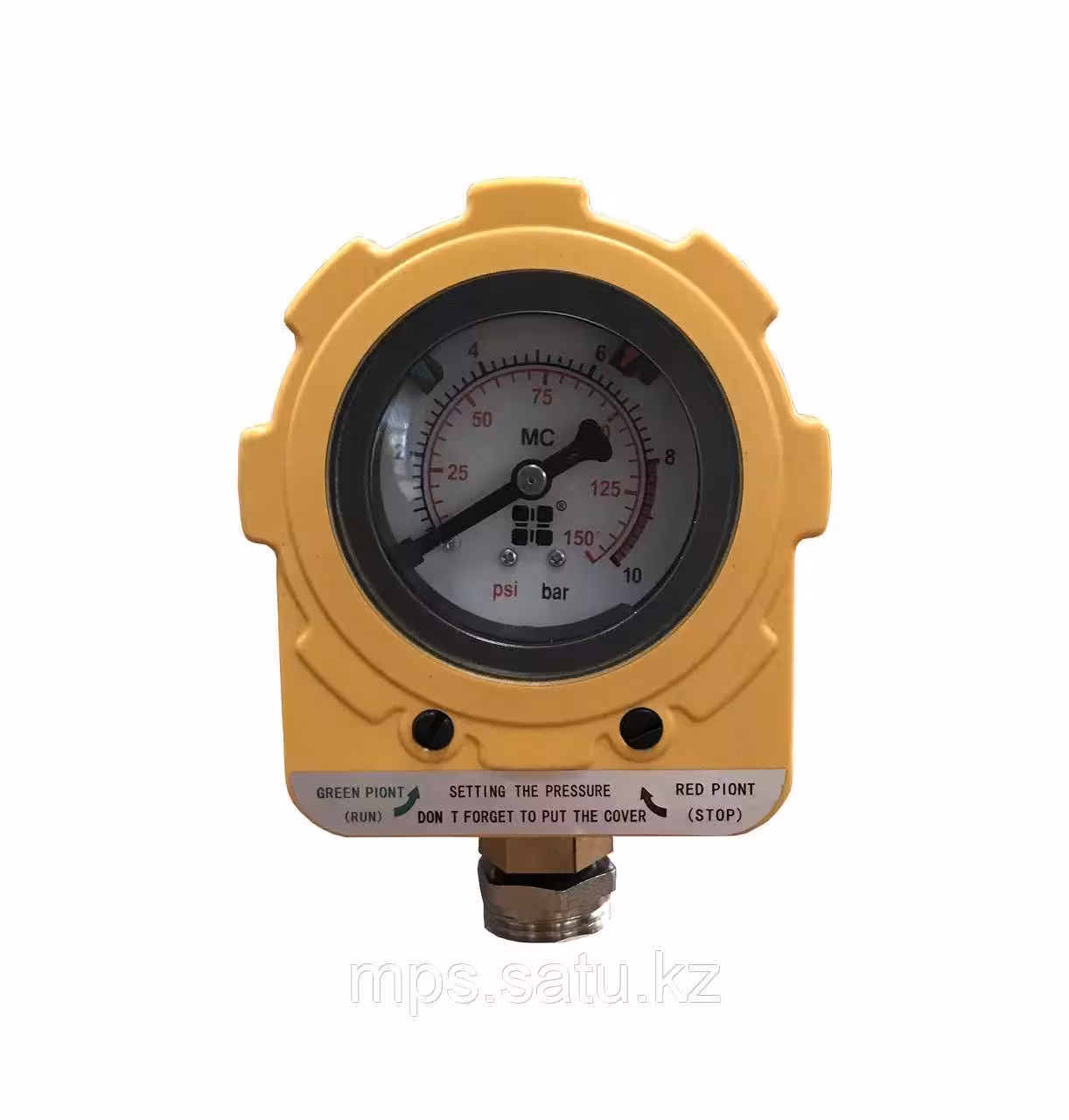 Электроконтактный манометр Е06-2.2KW-220VAC-NPT1/4 (10 бар) (1 / 1)