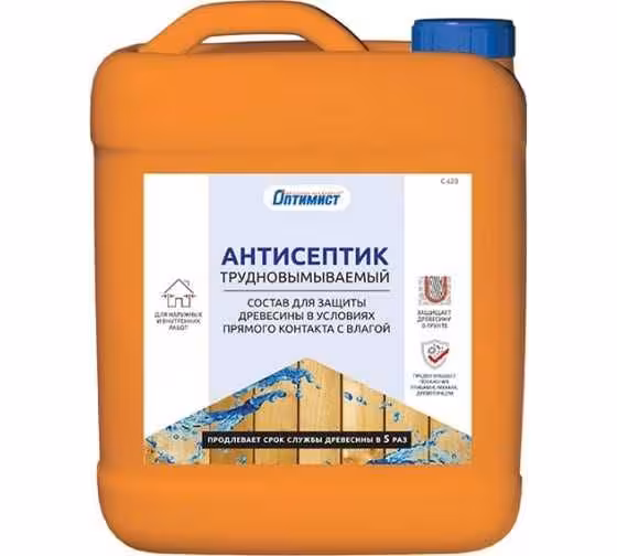 Антисептик для древесины трудновымываемый Оптимист С 420 5 л (1 / 1)