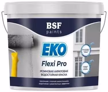 Резиновая краска Eko Flexi Pro для кровли, фасадов и цоколя. (2 / 2)