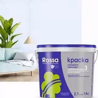 Rossa 3 (Росса), глубоко матовая акриловая краска для стен и обоев (2 / 3)