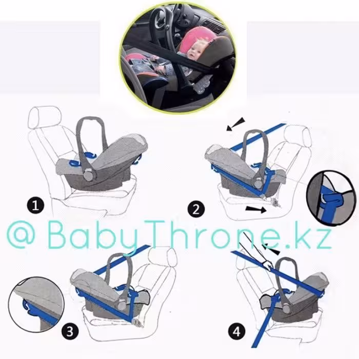 Автокресло, автолюлька на коляску Yoya, Yoyo, Baby Throne, Baby Time (7 / 8)