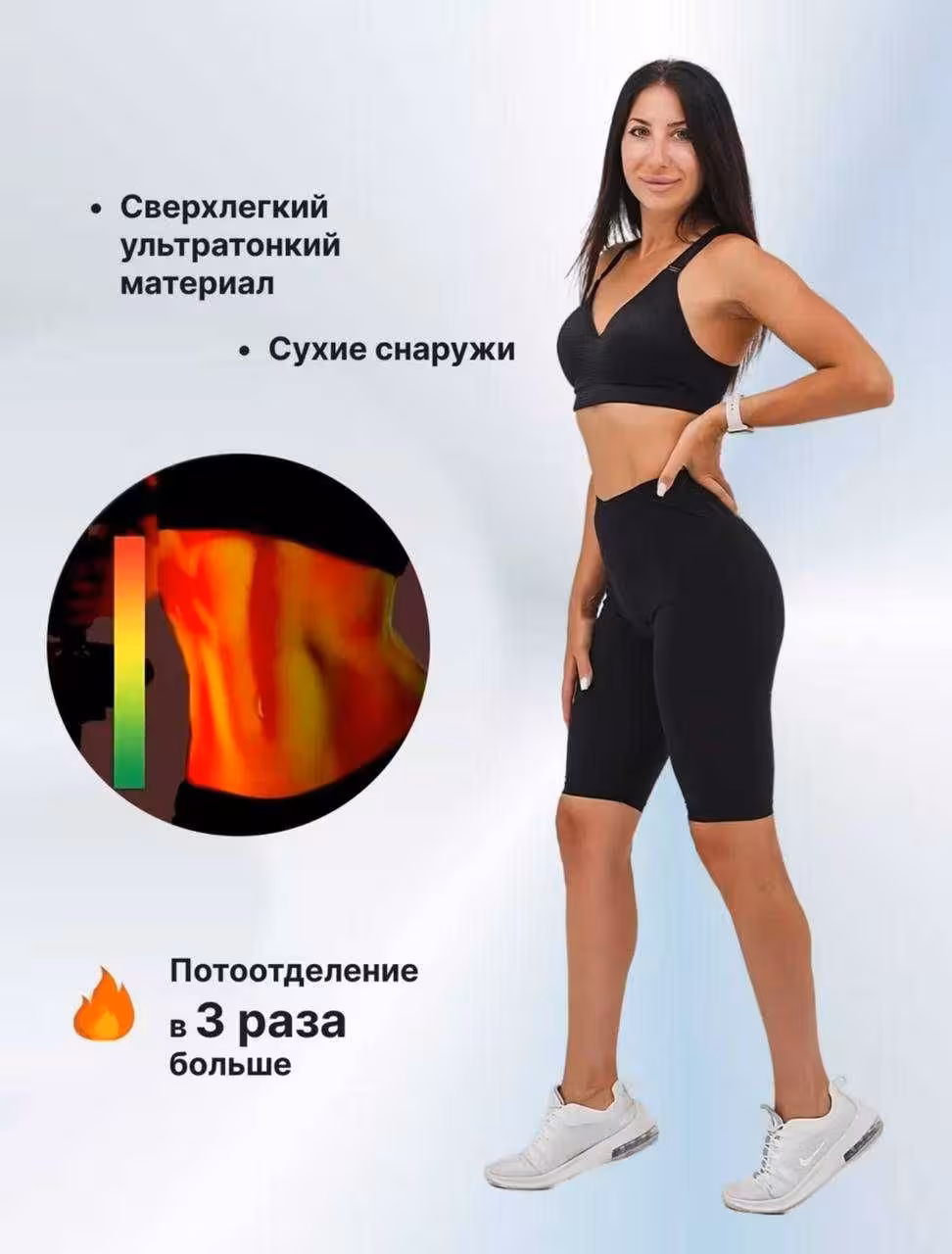 Шорты для похудения с эффектом сауны, женские и мужские (3 / 6)