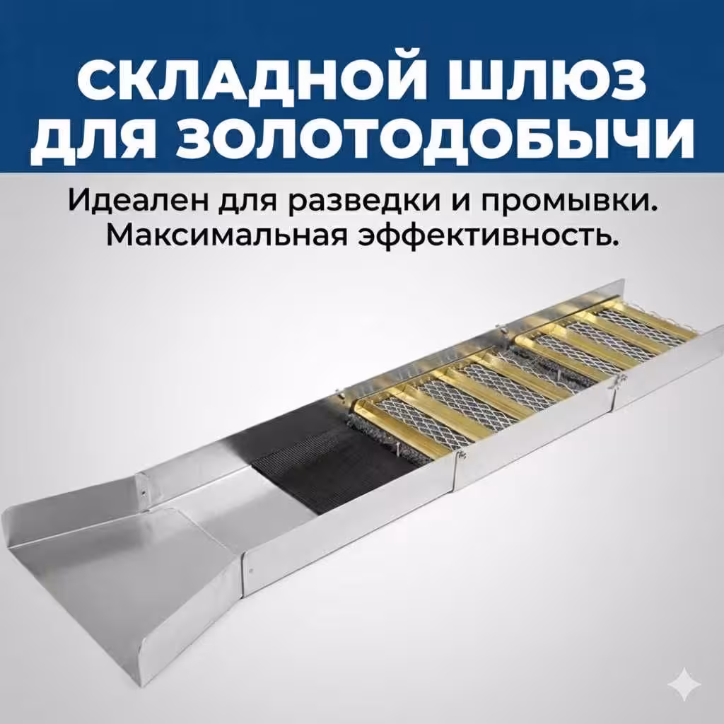 Складной шлюз для разведки и добычи золота (1 / 8)