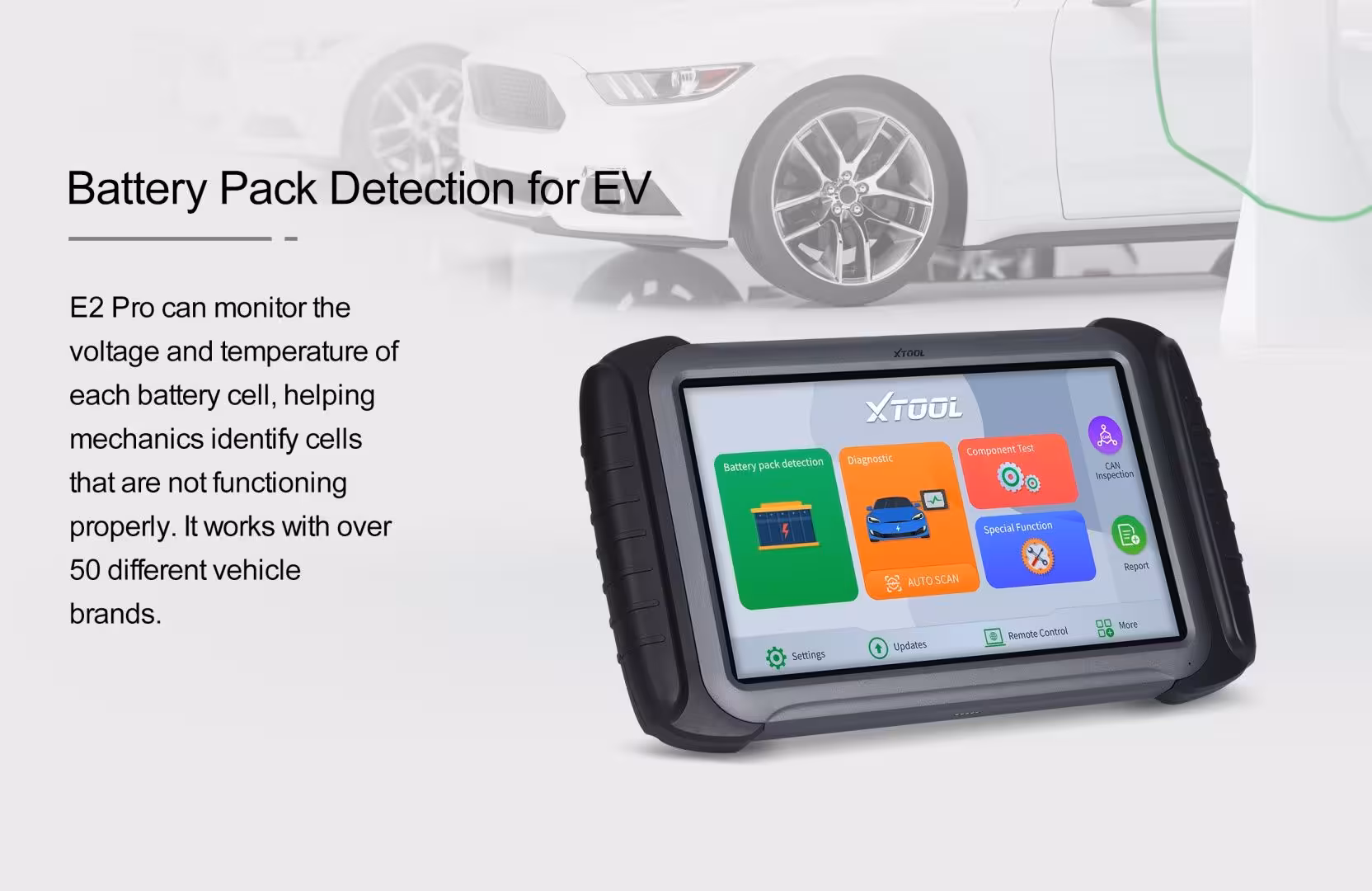 XTOOL мультимарочный автосканер E2 Pro (3 / 3)