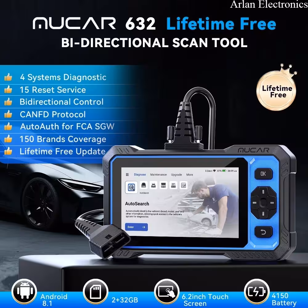 MUCAR мультимарочный автосканер 632 (2 / 7)