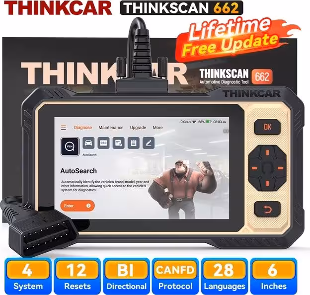 MUCAR мультимарочный автосканер THINKSCAN 662 (1 / 6)