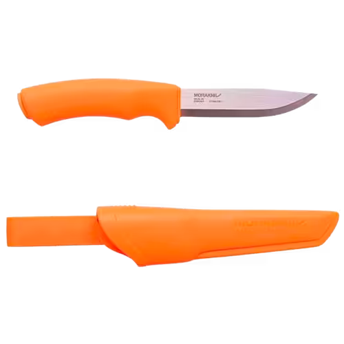 Нож с фиксированным лезвием MORA Bushcraft (S) Hi-Vis Orange (1 / 5)