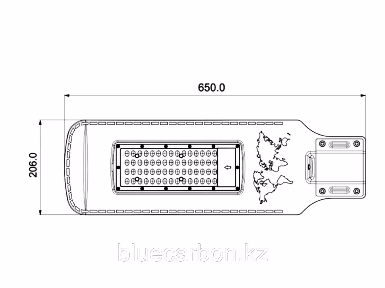 Светильник консольный с солнечной панелью OTL - B / 200W (2 / 6)
