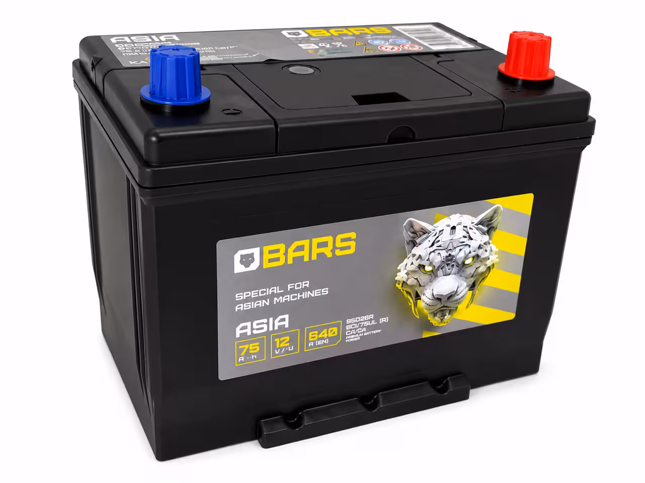 Аккумулятор Bars Asia 85D26R 6CT-75Ah -+ (2 / 2)