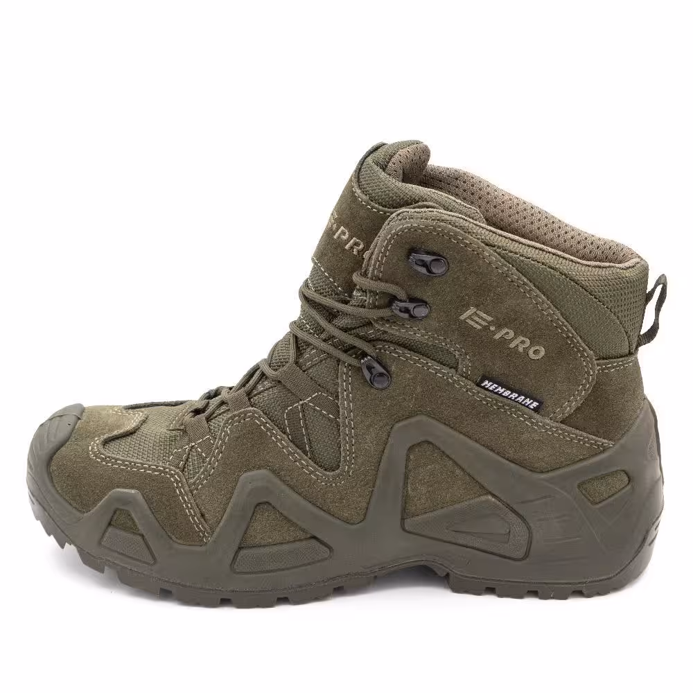 Мужские ботинки e-pro special mid kevlar арт.102 (range green) (1 / 3)