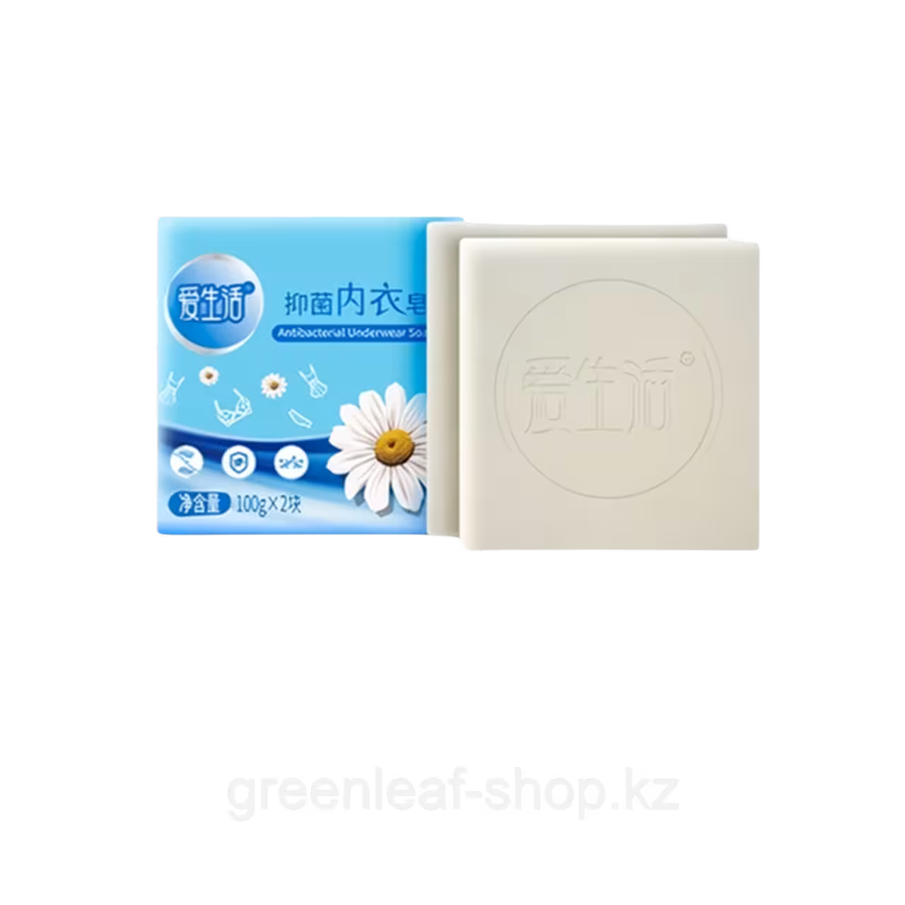 Антибактериальное мыло для стирки нижнего белья iLiFE от Greenleaf (100 г × 2 шт.) (1 / 1)