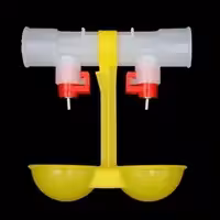 Ниппельная поилка двойная с каплеуловителем