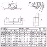 опорный подшипник с диаметром от 15 мм, опорный подшипник
