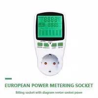 с подсветкой Ваттметр Цифровой измеритель мощности ЖК-счетчик энергии