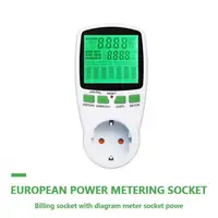 с подсветкой Ваттметр Цифровой измеритель мощности ЖК-счетчик энергии